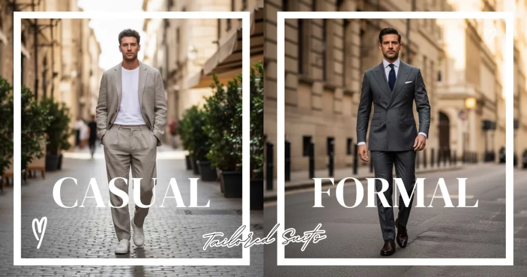 Master Men’s Tailored Suits: Casual Vs Formal Looks
